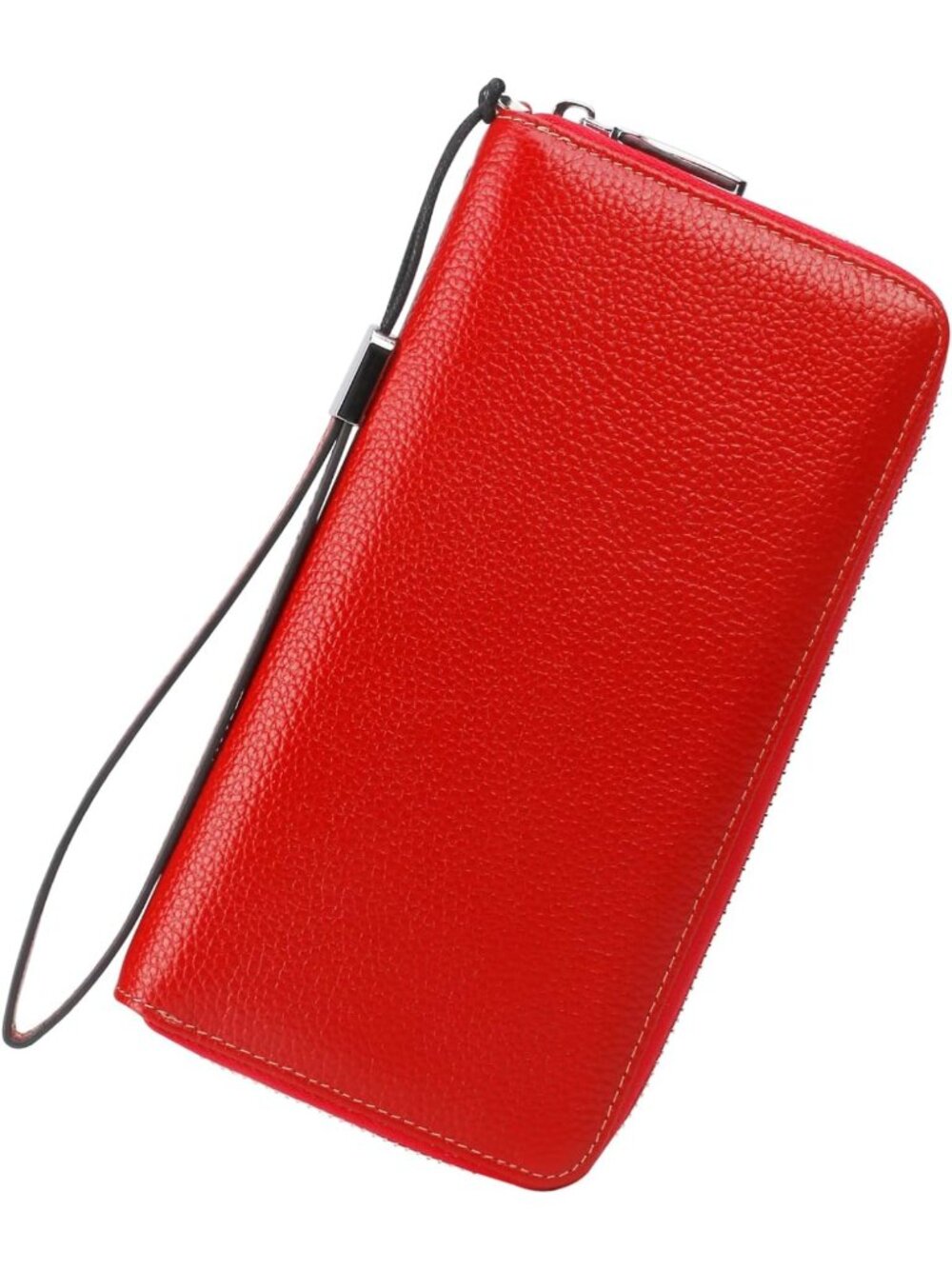 Compact RFID Blocking Leather Wallet for Women - Bifold Purse with ID Windows